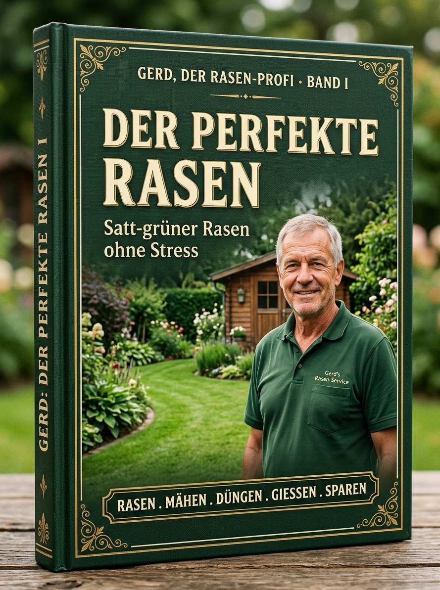 Cover von Band 1: Der perfekte Rasen, satt gruener Rasen Ratgeber von Gerd